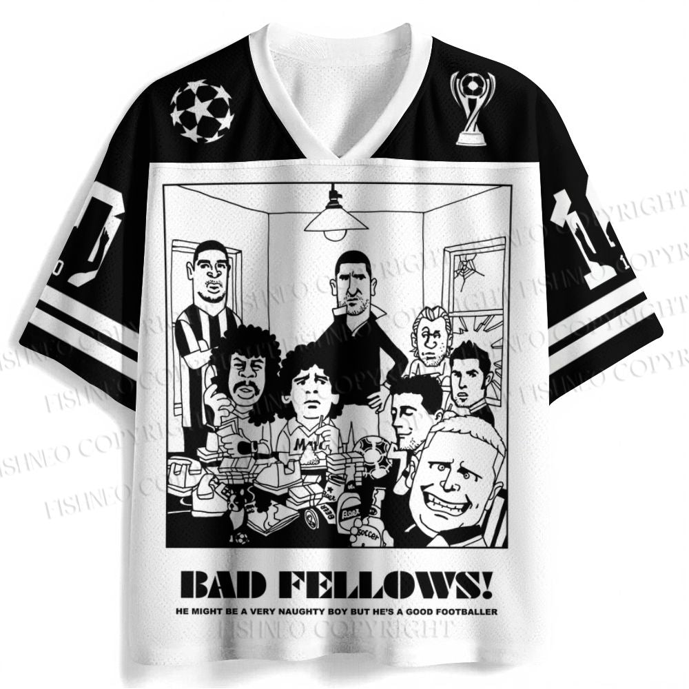 Bad Fellows Cartoon Jersey Shirts