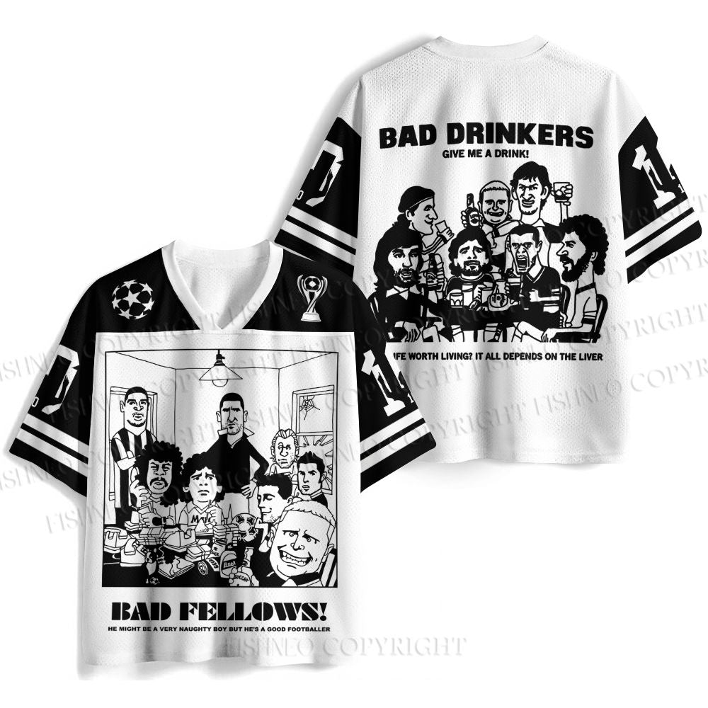 Bad Fellows Cartoon Jersey Shirts