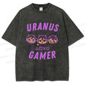 Unisex Gamer Girls Printed Washed Tee