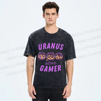 Unisex Gamer Girls Printed Washed Tee