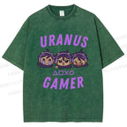 Unisex Gamer Girls Printed Washed Tee