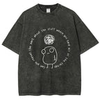 Unisex ADHD Humor Meme Vintage Washed T-shirt