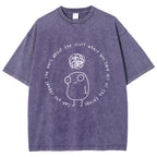 Unisex ADHD Humor Meme Vintage Washed T-shirt