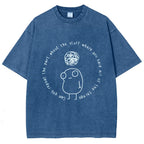 Unisex ADHD Humor Meme Vintage Washed T-shirt