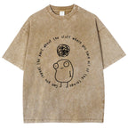 Unisex ADHD Humor Meme Vintage Washed T-shirt