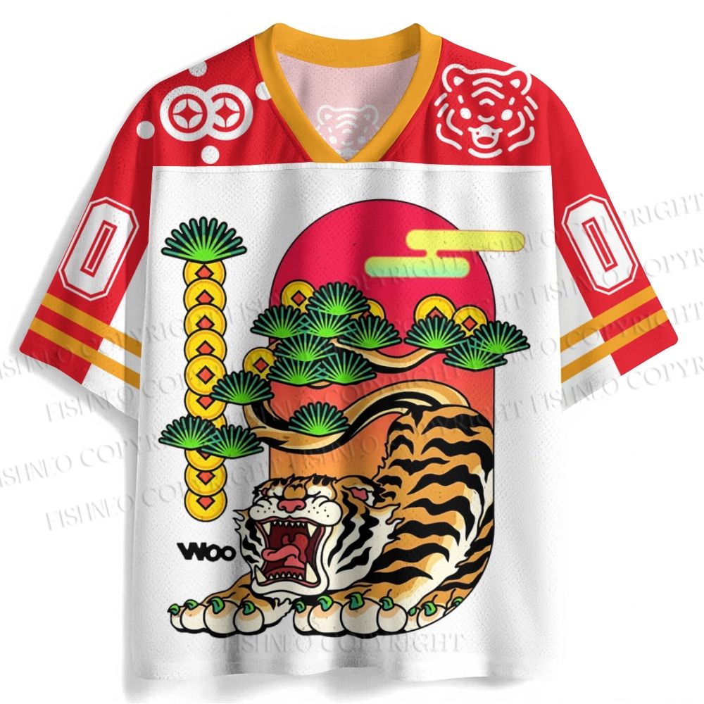 Yawning Tiger Jersey Shirts