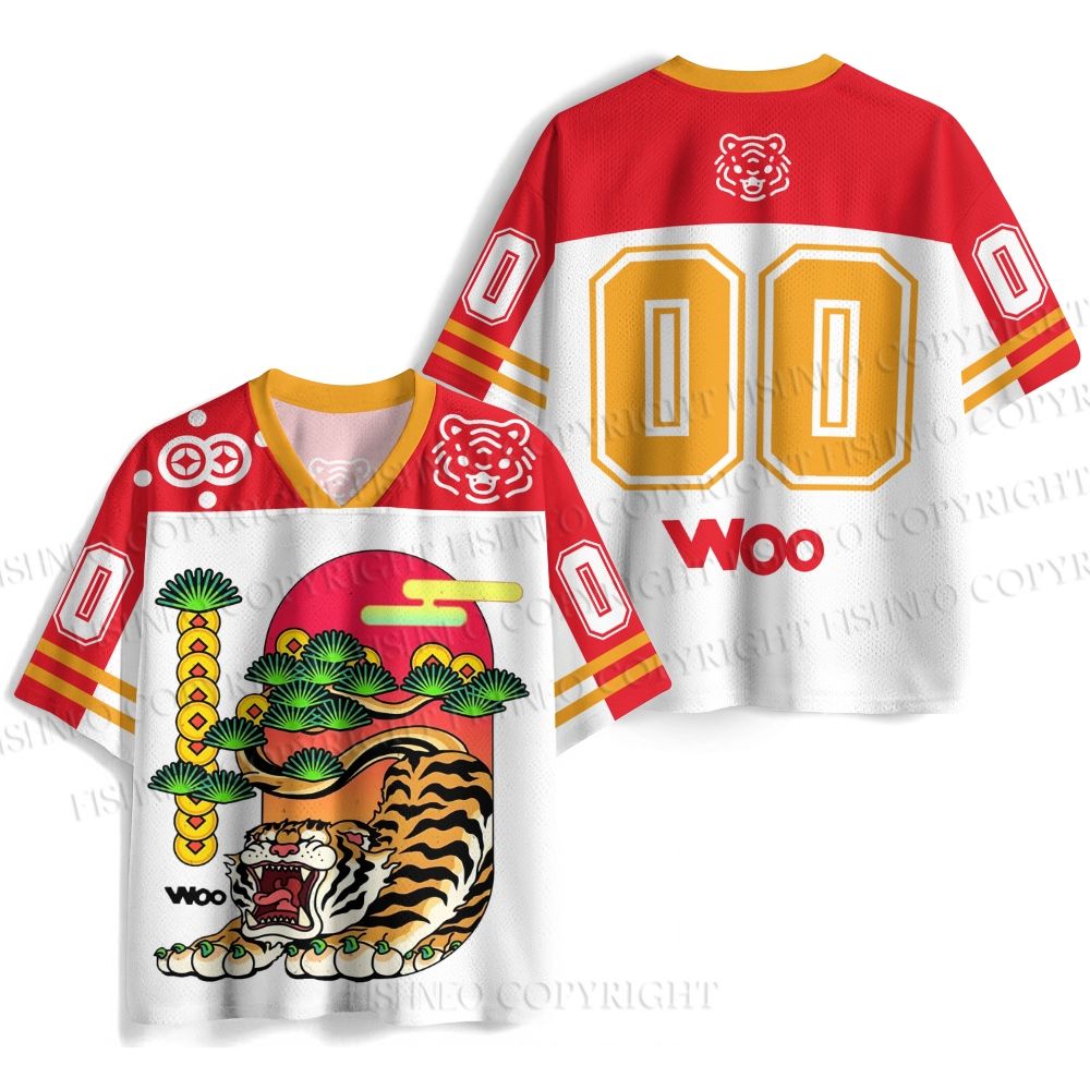 Yawning Tiger Jersey Shirts