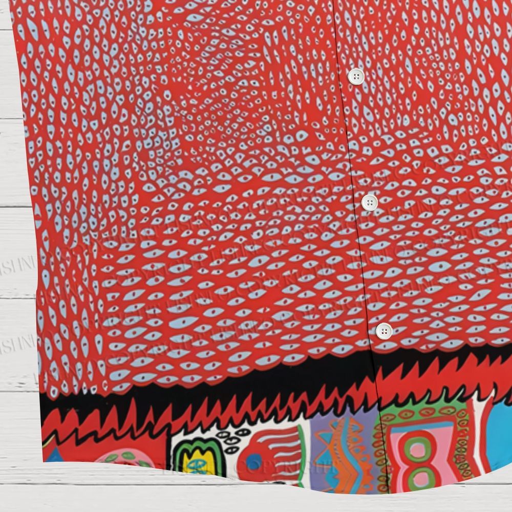 Yayoi Kusama Eyes Hawaiian Shirt