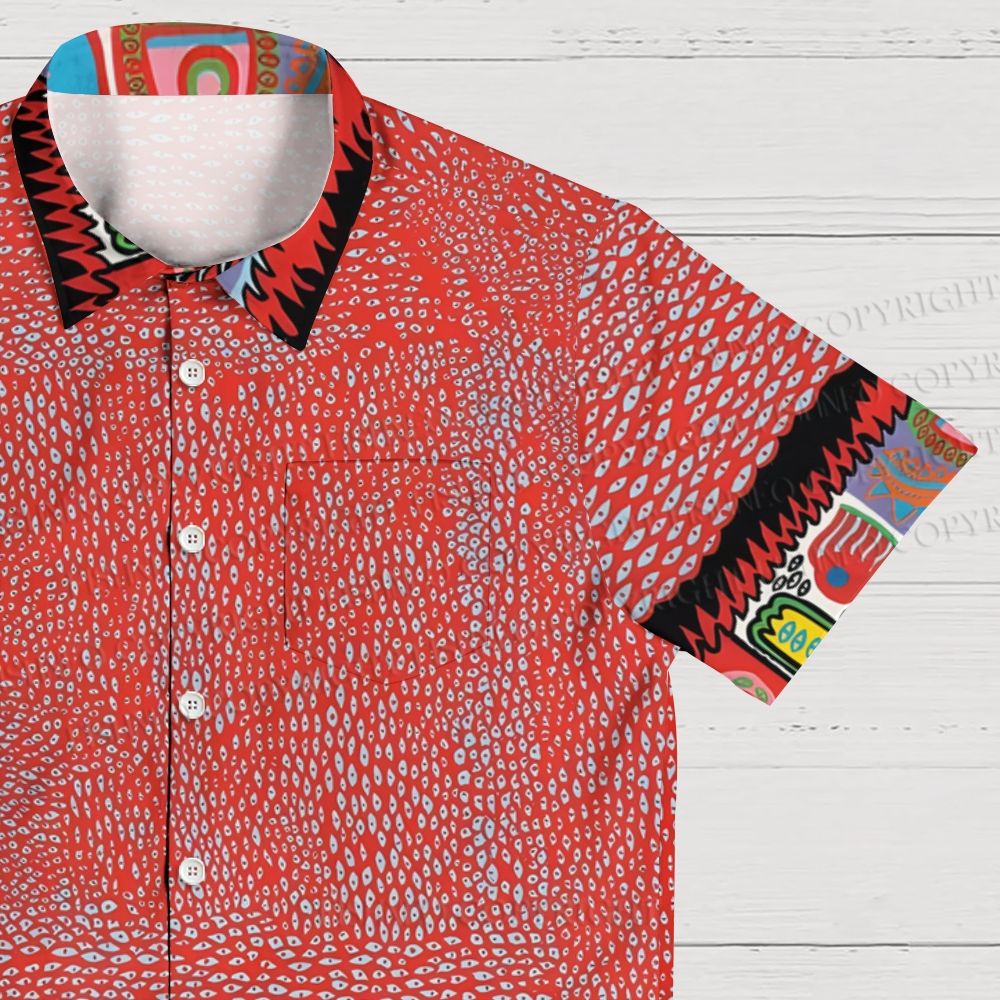 Yayoi Kusama Eyes Hawaiian Shirt