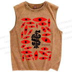 Unisex Crime And Punishment Printed Washed Tank Top