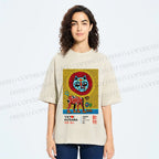 Unisex Yayoi Kusama Lion Printed Washed Tee