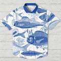 Blue Fish Hawaiian Shirt