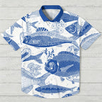 Blue Fish Hawaiian Shirt