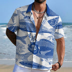 Blue Fish Hawaiian Shirt