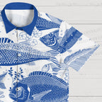 Blue Fish Hawaiian Shirt