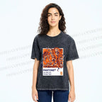 Unisex Pantone Tigers Printed Washed Tee