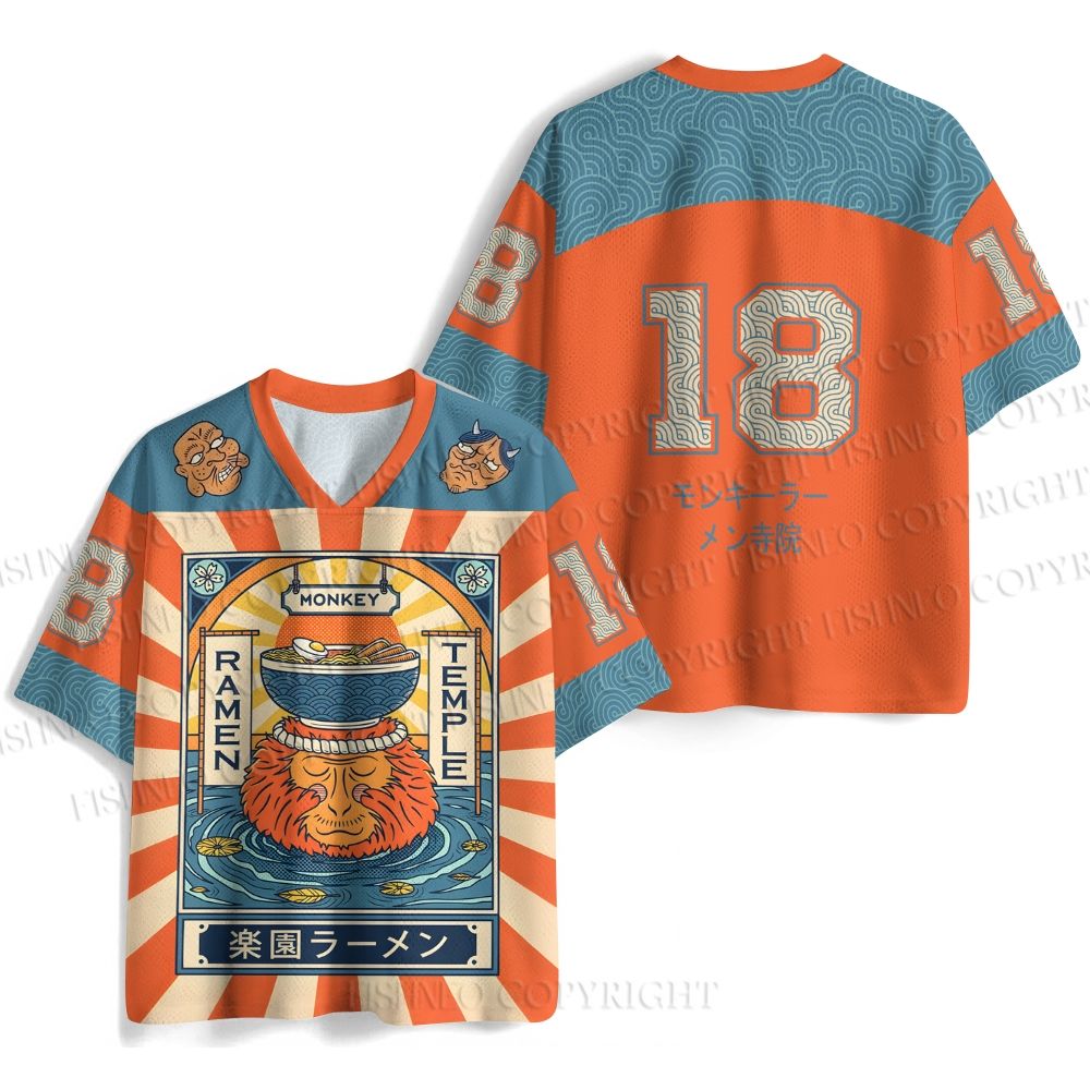 Monkey Ramen Temple Jersey Shirts