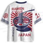 Tokyo Ramen Cat Printed Jersey Shirts