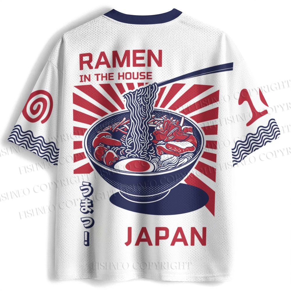 Tokyo Ramen Cat Printed Jersey Shirts