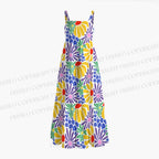 Matisse Style Abstract Flower Maxi Dresses