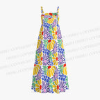 Matisse Style Abstract Flower Maxi Dresses