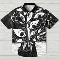 Chaotic Eyes in Black Hawaiian Shirt