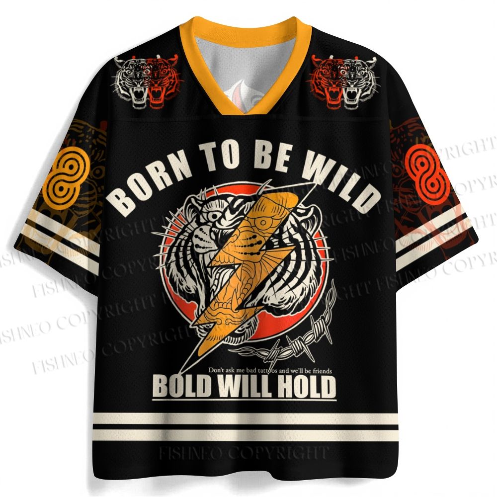 Born To Be Wild Tiger Jersey Shirts