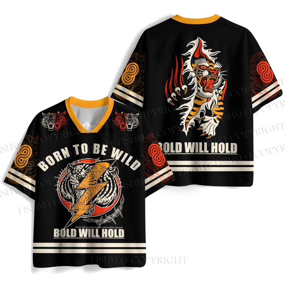 Born To Be Wild Tiger Jersey Shirts