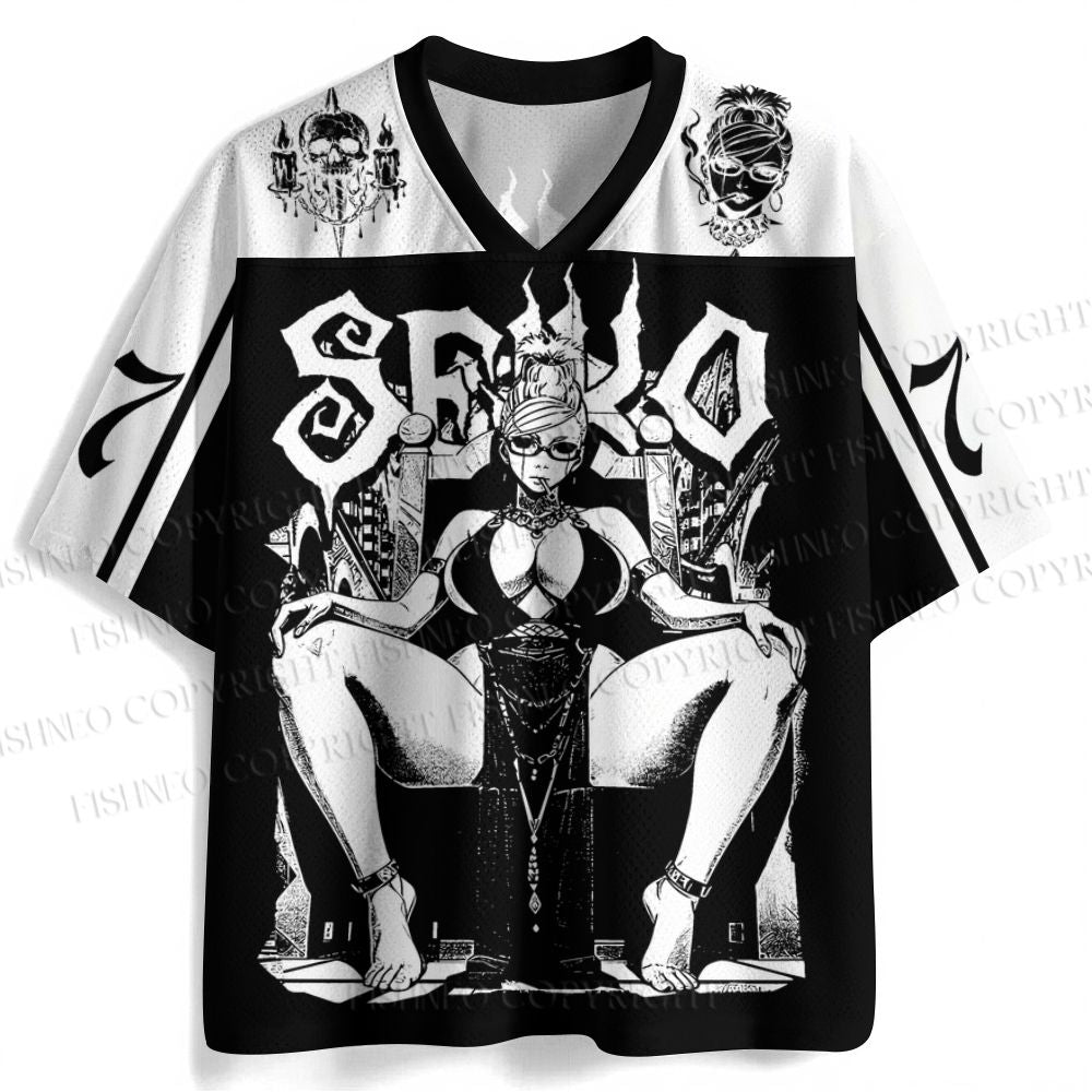 Vintage Anime Woman Jersey Shirts