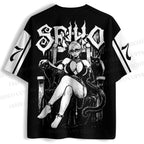 Vintage Anime Woman Jersey Shirts