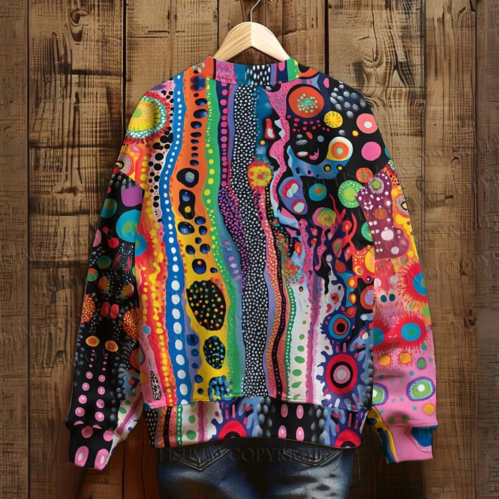 Polka Dot Universe Printed Sweatshirt