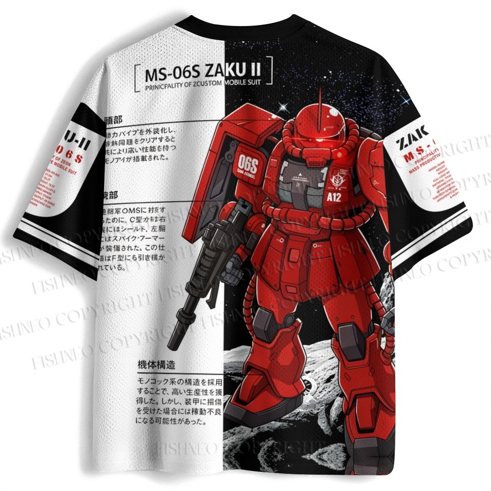 Gundam MS-06S Zaku II Jersey Shirts
