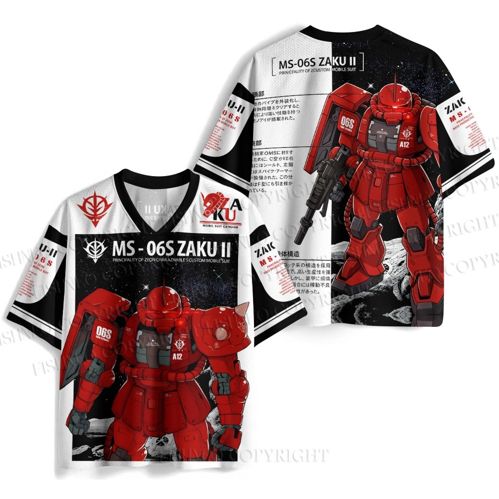 Gundam MS-06S Zaku II Jersey Shirts