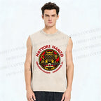 Unisex Hattori Hanzo Printed Washed Tank Top