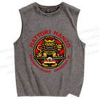 Unisex Hattori Hanzo Printed Washed Tank Top