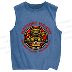 Unisex Hattori Hanzo Printed Washed Tank Top