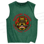 Unisex Hattori Hanzo Printed Washed Tank Top