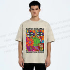 Unisex Yayoi Kusama Exhibition Guide Printed Washed Tee