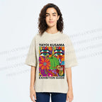 Unisex Yayoi Kusama Exhibition Guide Printed Washed Tee