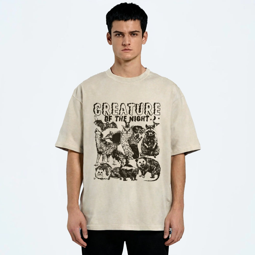 Creature Of The Night Washed T-Shirt