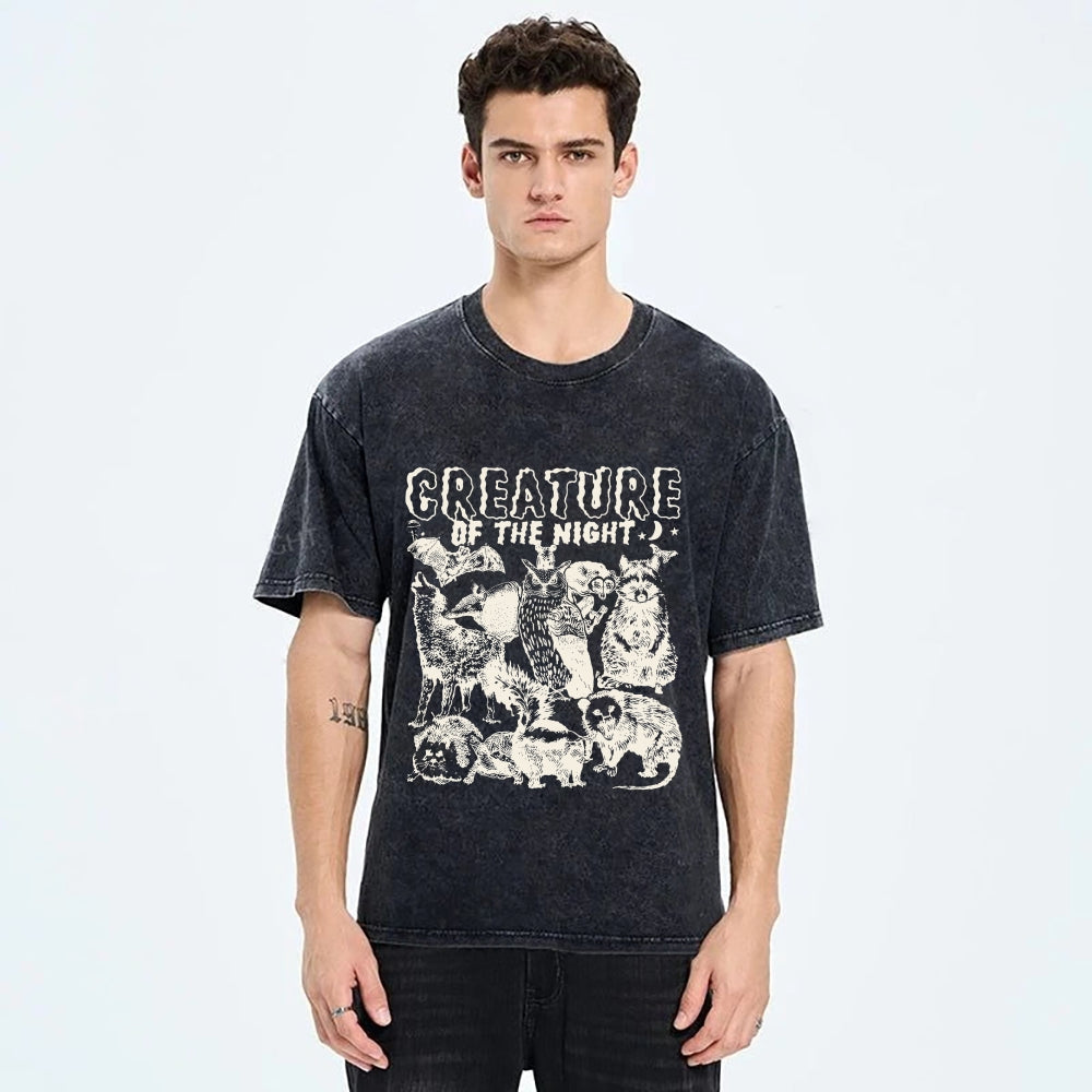 Creature Of The Night Washed T-Shirt