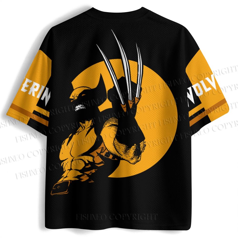 X-men Wolverine Japanese Letter Jersey Shirts