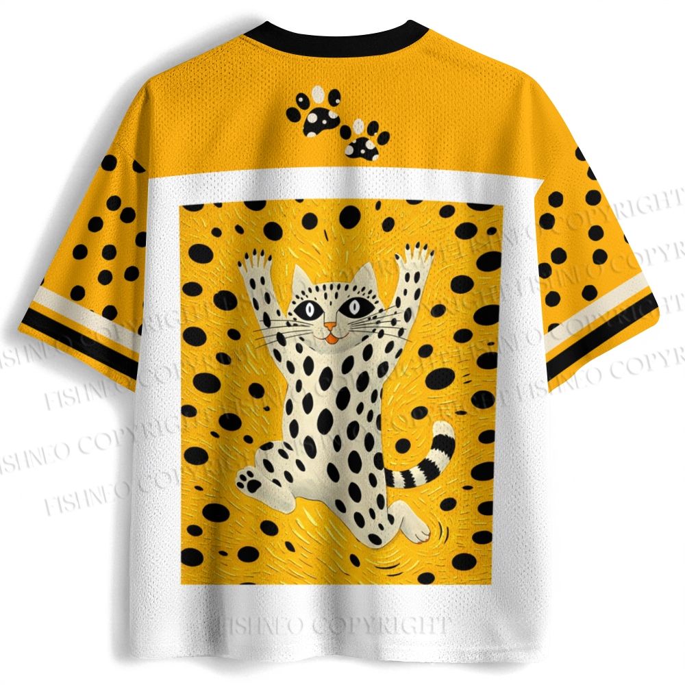 Yayoi Kusama Cat Say Hi Jersey Shirts