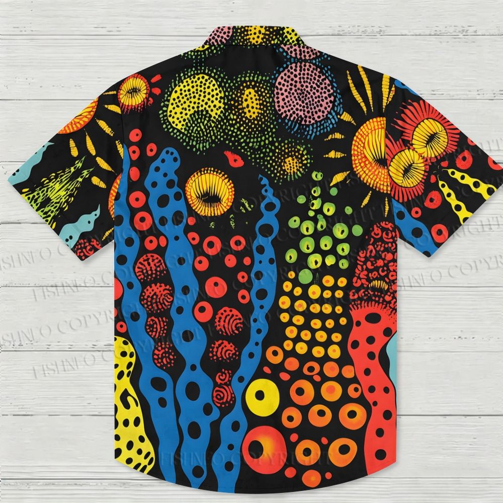 Polka Dot Universe Printed Hawaiian Shirt