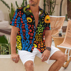 Polka Dot Universe Printed Hawaiian Shirt