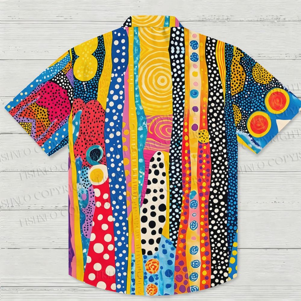 Polka Dot Universe Printed Hawaiian Shirt