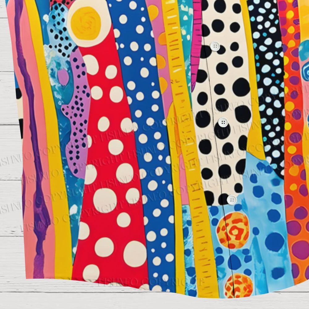Polka Dot Universe Printed Hawaiian Shirt