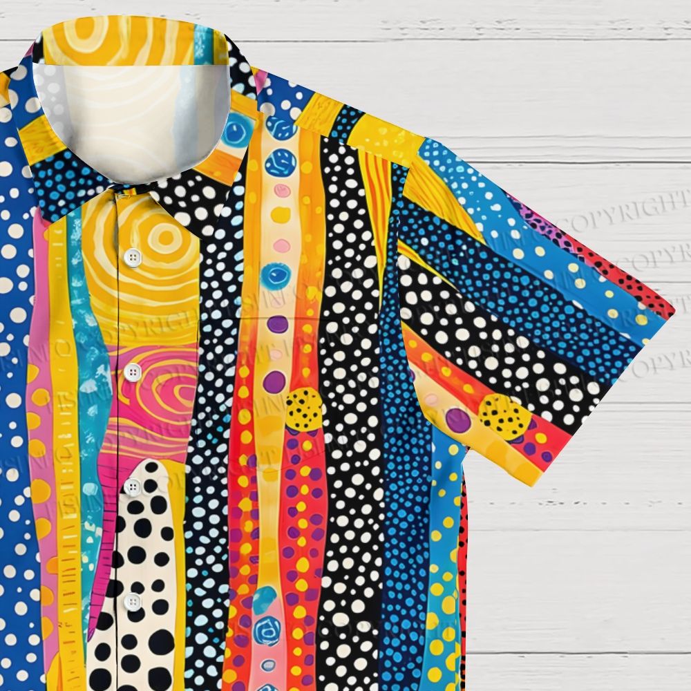 Polka Dot Universe Printed Hawaiian Shirt