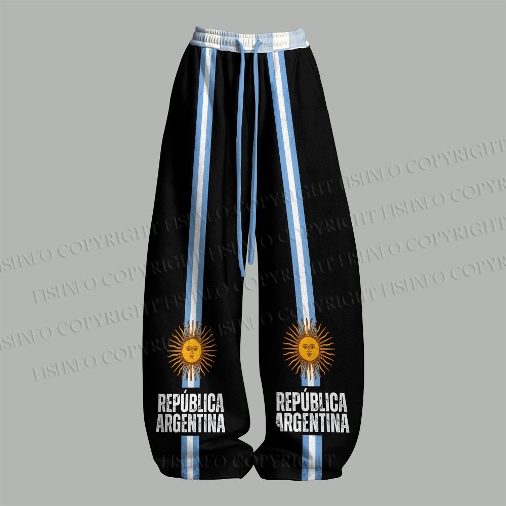 Argentina Football Top & Elasticated Trousers Two-Piece Set