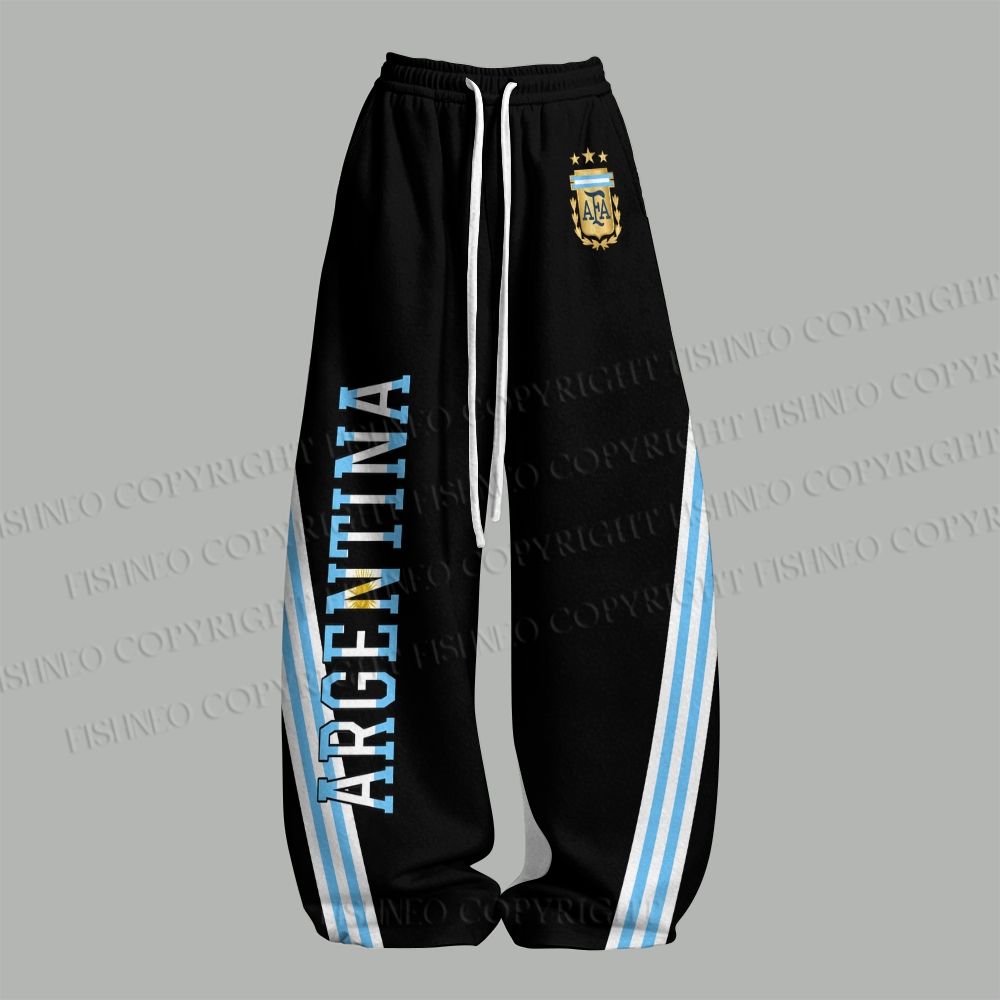 Argentina Football Top & Elasticated Trousers Two-Piece Set